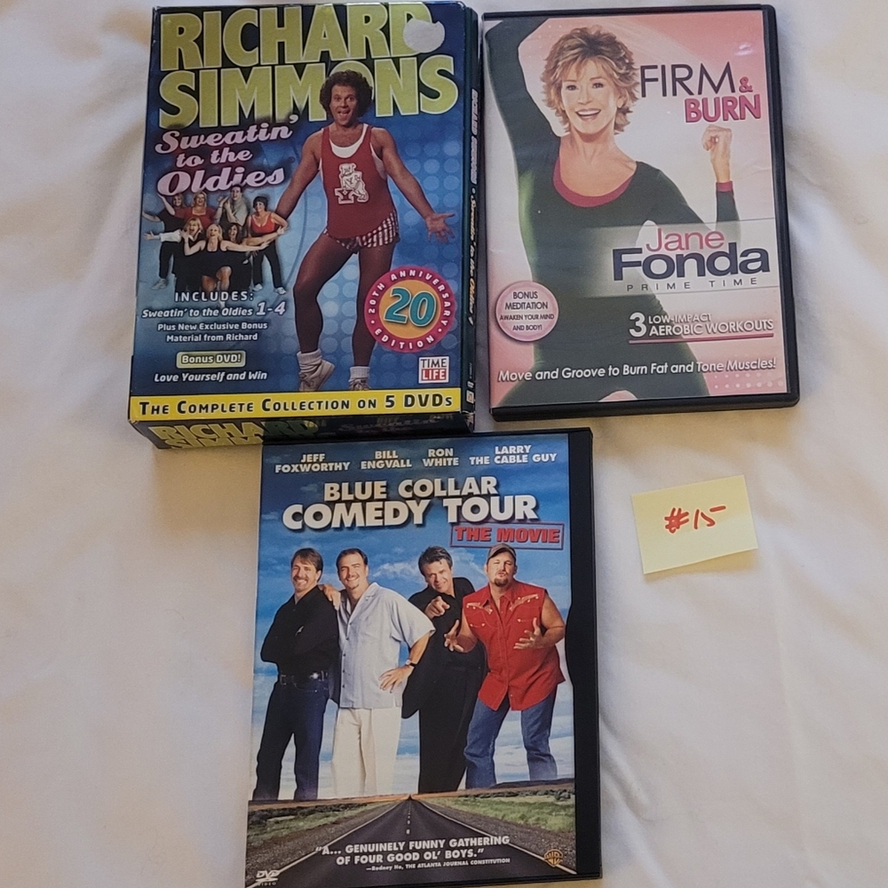 7 DVD'S below pricing - Exercise Funny (13) LOT